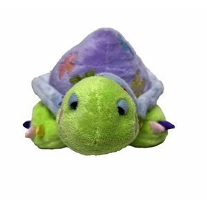 GANZ Webkinz Retired Daisy Tortoise Beanie Plush Stuffed Animal Multicolor HM464